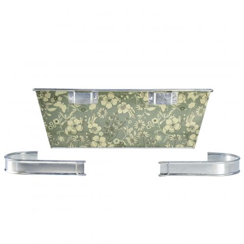 Product Flower box with holder balcony metal 35x15cm H13cm