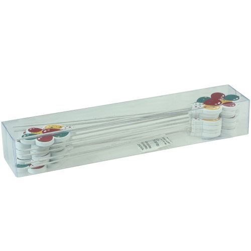 Product Flower Stick Bouquet Decoration Cake Topper Balloons Colorful 26cm 15 Pcs