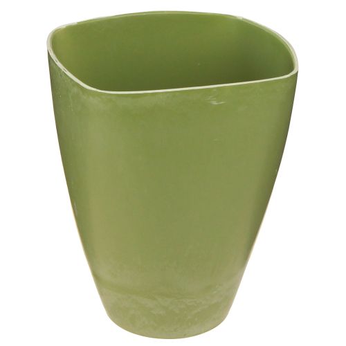 Orchid Pot Flowerpot Plastic Vase Green H16.5cm 4pcs