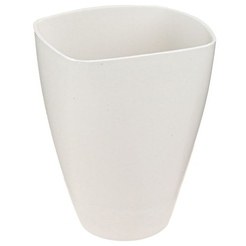 Flowerpot Plastic Orchid Pot Plastic White H16.5cm 4pcs