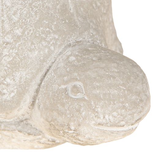 Product Flowerpot turtle concrete decoration grey white 15.5cm 2pcs