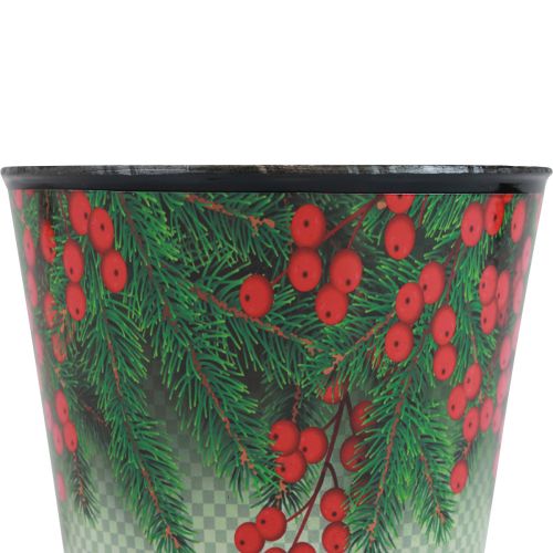 Product Flower pot Christmas planter bucket Ilex Ø13cm H11.5cm