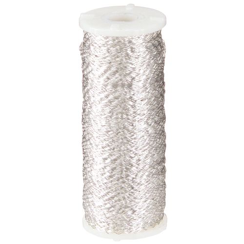 Product Bouillon effect wire 100g silver decorative wire craft wire zigzag shape