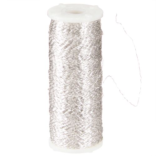 Product Bouillon effect wire 100g silver decorative wire craft wire zigzag shape