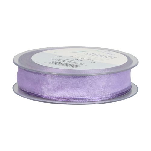 Product Chiffon ribbon organza ribbon decorative ribbon organza purple 15mm 20m