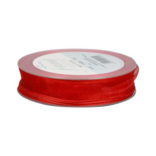 Product Chiffon ribbon organza ribbon decorative ribbon organza red 15mm 20m