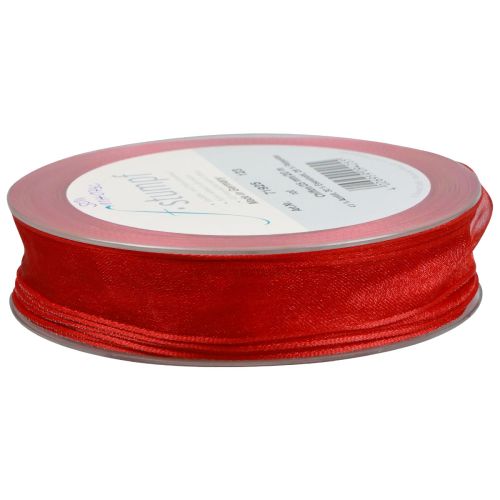 Product Chiffon ribbon organza ribbon decorative ribbon organza red 25mm 20m