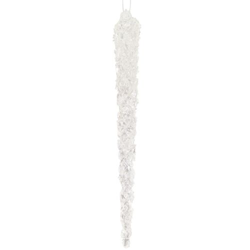 Floristik24 Icicle decoration for hanging glows in the dark 15cm 8pcs