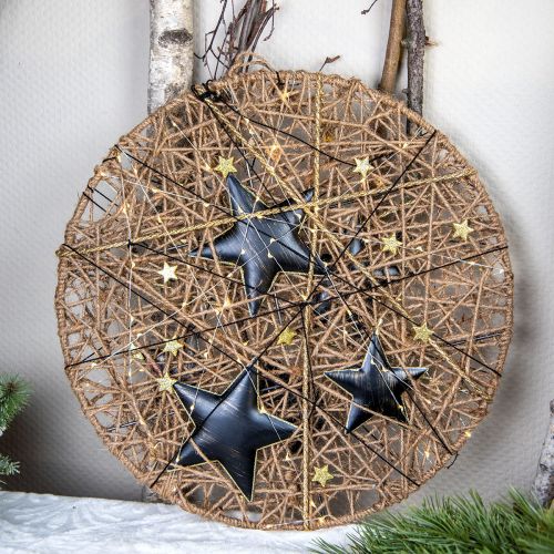 Product Christmas tree decoration star metal black gold Ø15cm 3 pieces