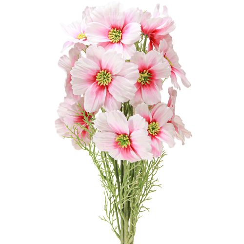 Product Artificial Cosmos Flowers Pink 77cm Decorative Flowers Artificial Plants Silk Flowers Set of 3