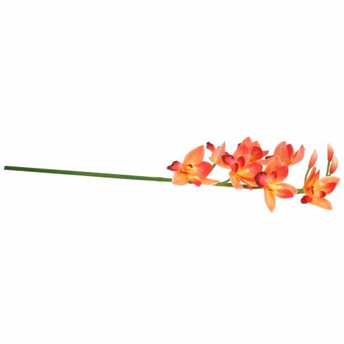 Floristik24 Orchid artificial flower Cymbidium Orange 74cm