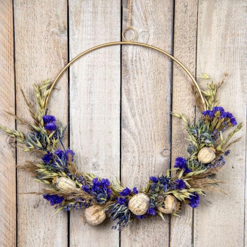 DIY Box Dried Flowers Loop Meadow Flowers Dried Ø35cm