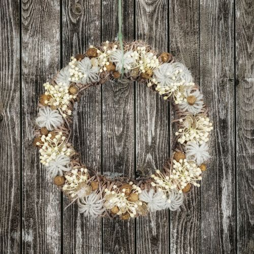 Floristik24 DIY box door wreath Advent decoration wreath Christmas wreath Ø38cm