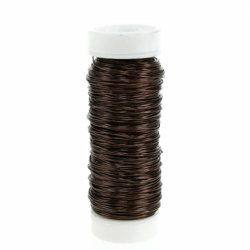 Floristik24 Deco enamelled wire Ø0.30mm 30g/50m brown