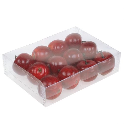 Product Decorative apple red shiny 4.5cm 12pcs