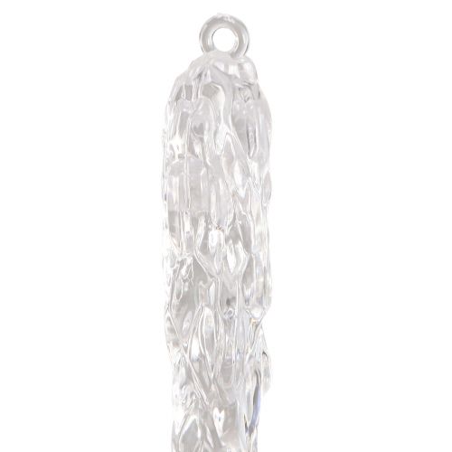 Product Decorative icicles for hanging winter decoration clear 28.5cm 3pcs