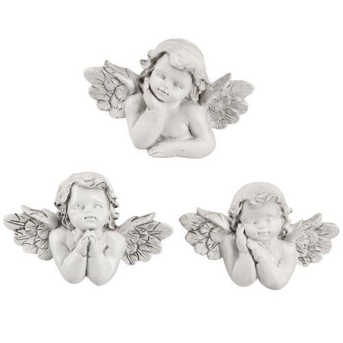 Decoration Angel Grey Grave Decoration Polyresin 7.5×5cm 6pcs