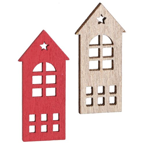 Product Decoration house scatter decoration wood in natural red 2×4.5cm 72 pcs