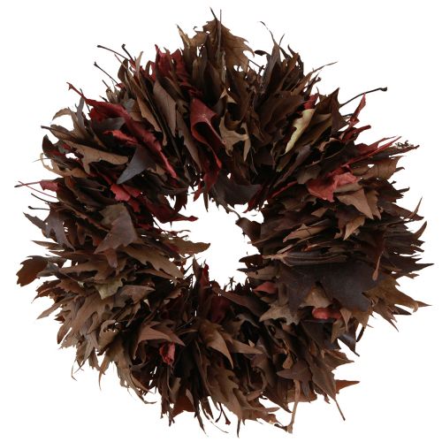 Product Decorative wreath for hanging sycamore leaf wreath natural Ø35cm