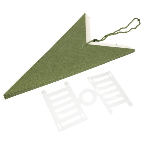 Product Decorative Lamp Paper Star for Hanging Jute Green 75x20cm