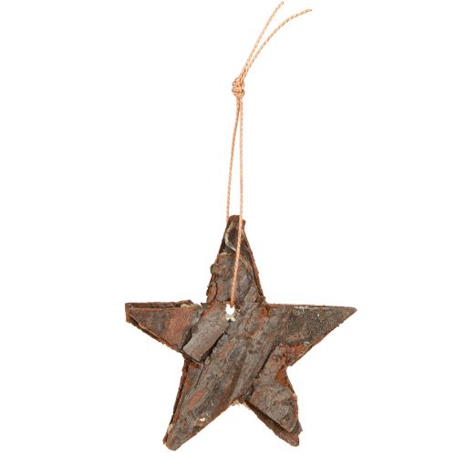 Product Decoration Stars Pine Natural Christmas Tree Decoration Pine Stars 6cm 12 pcs