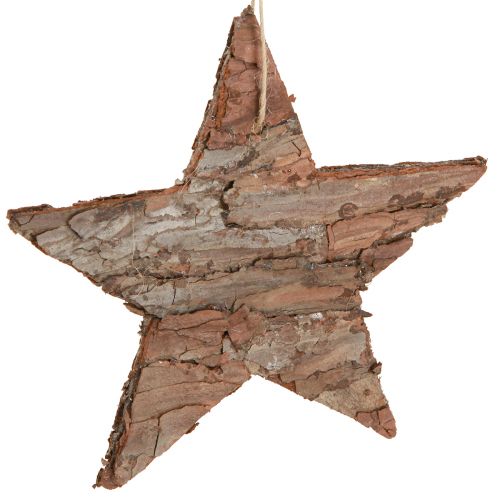 Decorative stars for hanging pine pine stars natural 15cm 4 pcs