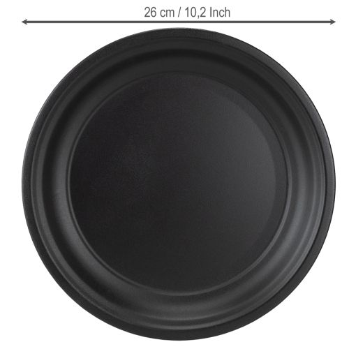Product Decorative plate metal bowl decorative plate anthracite Ø26cm 2pcs