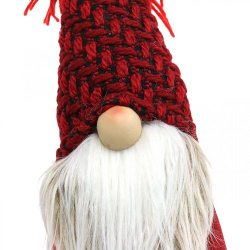 Product Deco Gnome Beard Christmas Gnome Deco Figure Red H30cm