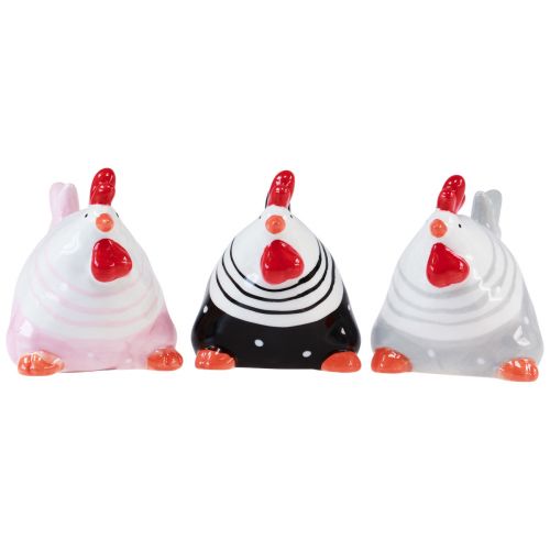 Product Decoration Chickens Easter Decoration Figures Hen 8.5cm 3 Pcs