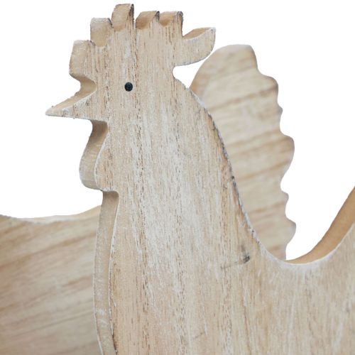 Product Decoration chickens Easter decoration wooden table decoration 14.5cm set of 2