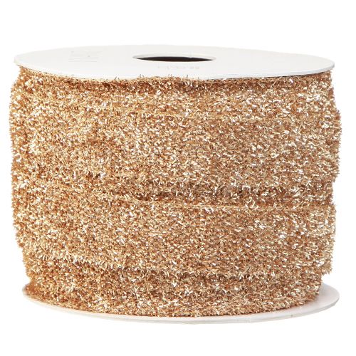 Product Decorative ribbon gold glitter ribbon Christmas ribbon W20mm L15m