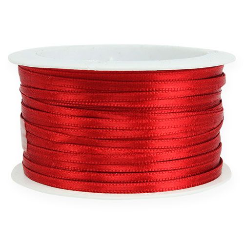 Product Decorative ribbon satin ribbon gift ribbon light red 3mm × 50m