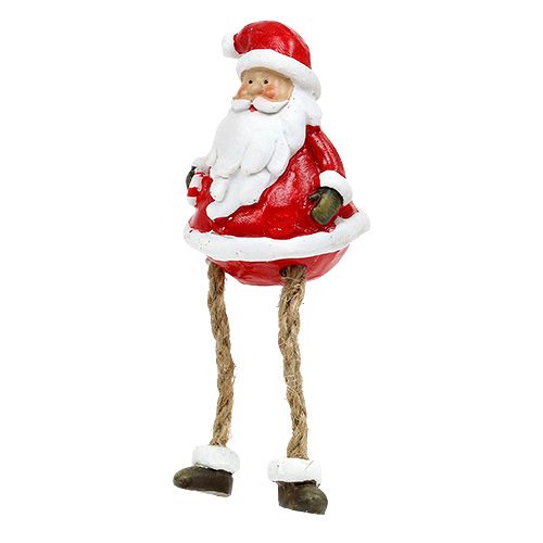 Floristik24.ie Decorative figure Santa L10cm Claus sitting 4pcs-79388 6.5cm