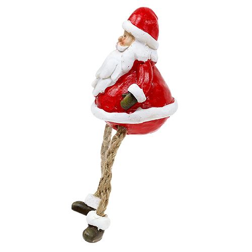 Floristik24 Decorative figure Santa Claus sitting 6.5cm L10cm 4pcs
