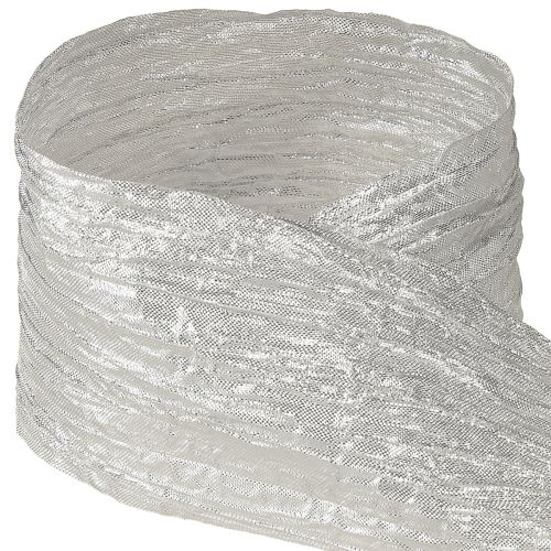 Product Decorative ribbon gift ribbon table ribbon silver light 75mm 15m
