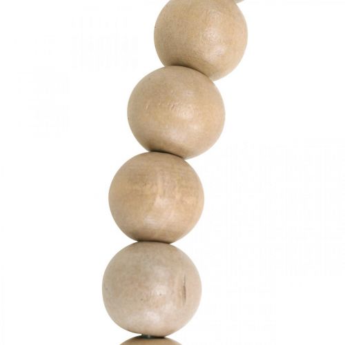 Product Decorative ring wooden beads nature hanging decoration table decoration Ø30cm 2pcs