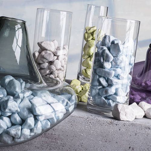 Product Decorative stones 9mm - 13mm apple green 2kg