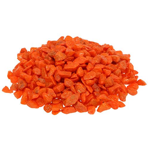 Decorative stones 9mm - 13mm orange 2kg