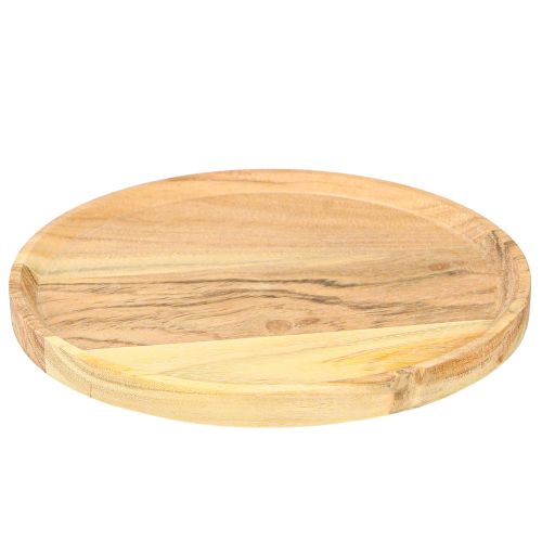 Product Decorative tray decorative plate made of wood acacia natural Ø20cm