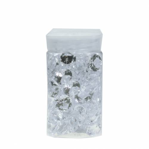 Floristik24 Decorative stones diamond acrylic clear Ø1.8cm 150g scattered decoration