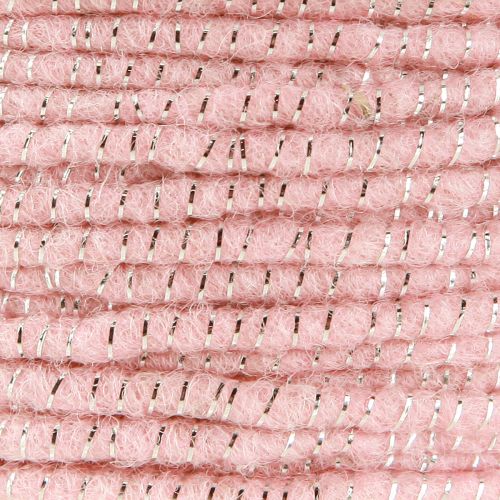 Product Wick thread Glamour Pink/Silver with wire 33m