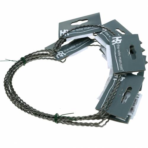 Product Wire Hearts 20cm Wave Rings Wreath Hoops Heart 10 Pcs