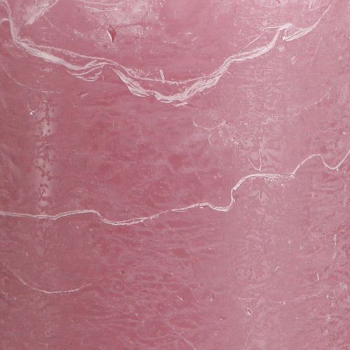 Product Solid coloured pillar candles pink old pink 70x100mm 4 pcs