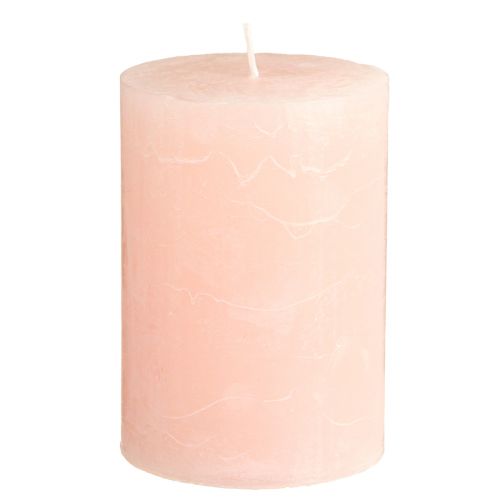 Solid coloured candles pink pillar candles light pink 85×120mm 2 pcs