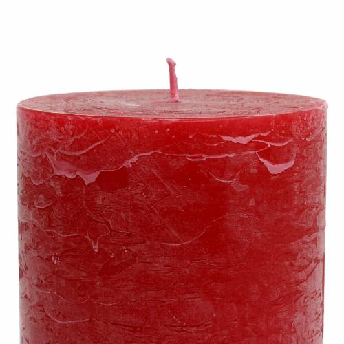 Product Solid-colored candles red 70x120mm 4 pcs