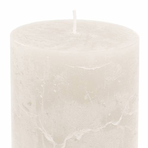 Product Solid-colored candles white 70x100mm 4 pcs