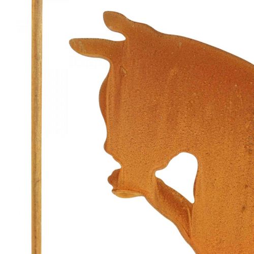 Product Patina decoration cat rust decoration for hanging 24.5cm