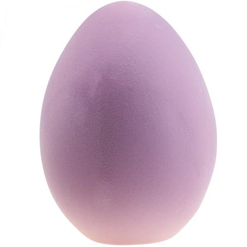 Floristik24 Easter egg plastic large decorative egg purple flocked 40cm