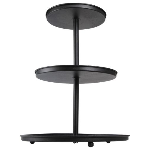 Product Etagere Black 3-tier Metal Round Feet Ø40cm H52cm