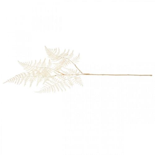 Floristik24 Decorative leaf fern, artificial plant, fern branch, decorative fern leaf white L59cm